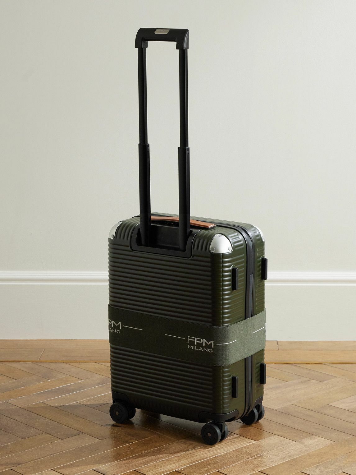 FPM Milano - Bank Zip Deluxe M 55cm Leather-Trimmed Polycarbonate Spinner Suitcase