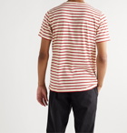Armor Lux - Striped Cotton-Jersey T-Shirt - Red
