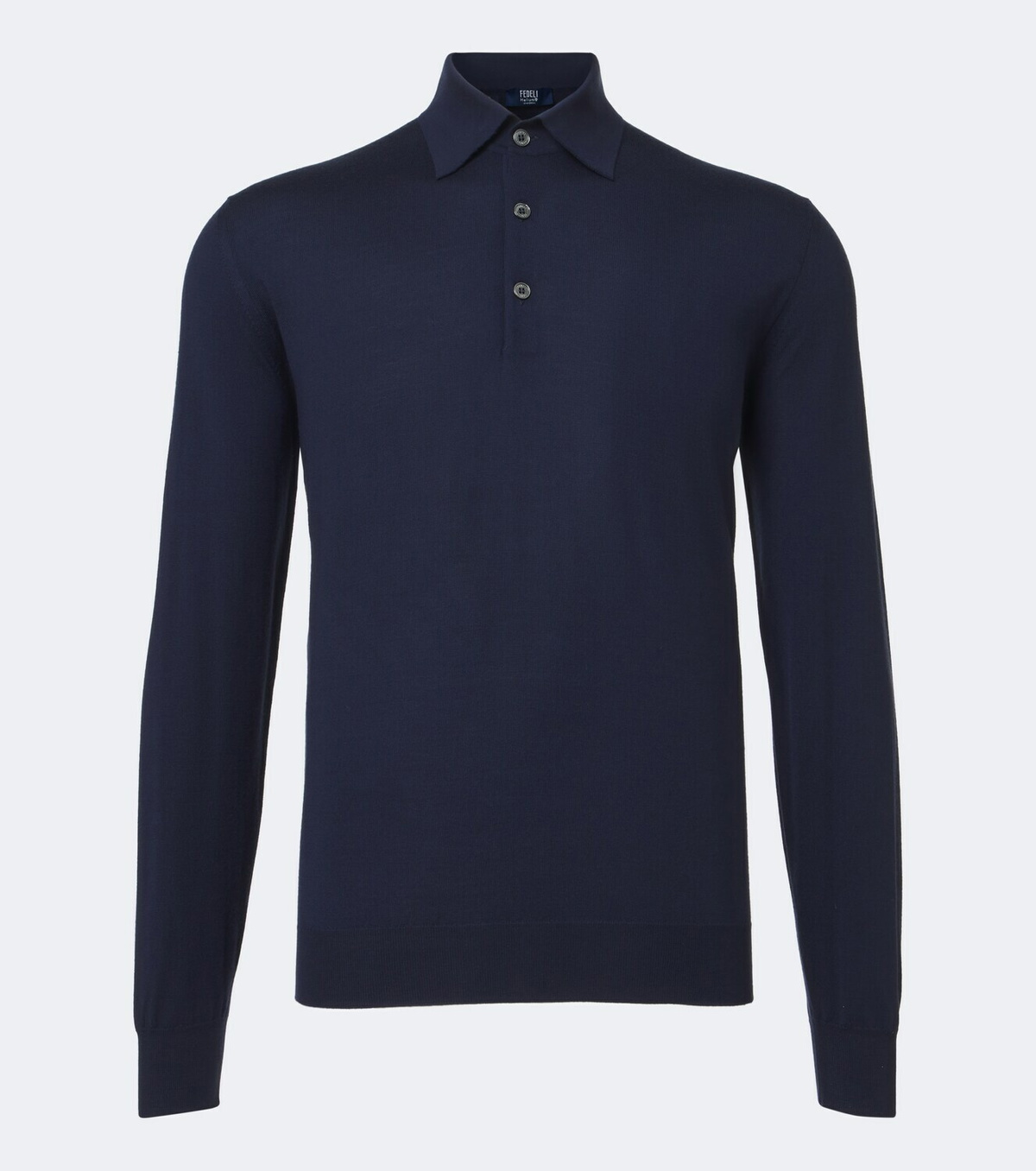 Fedeli Wool polo sweater