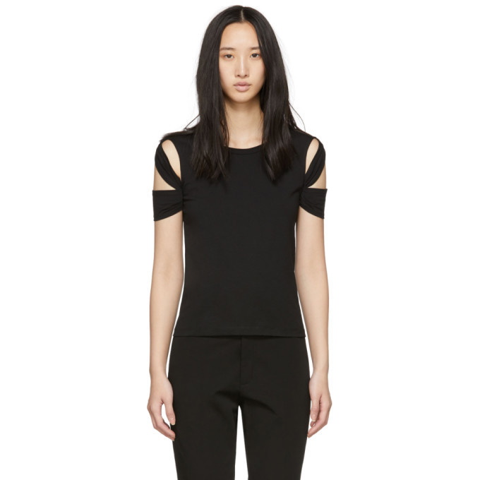 Helmut Lang Black Bondage Sleeve T-Shirt Helmut Lang