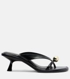 Souliers Martinez Estela leather thong sandals