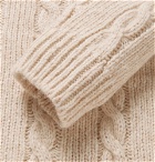 Tod's - Cable-Knit Sweater - Men - Cream