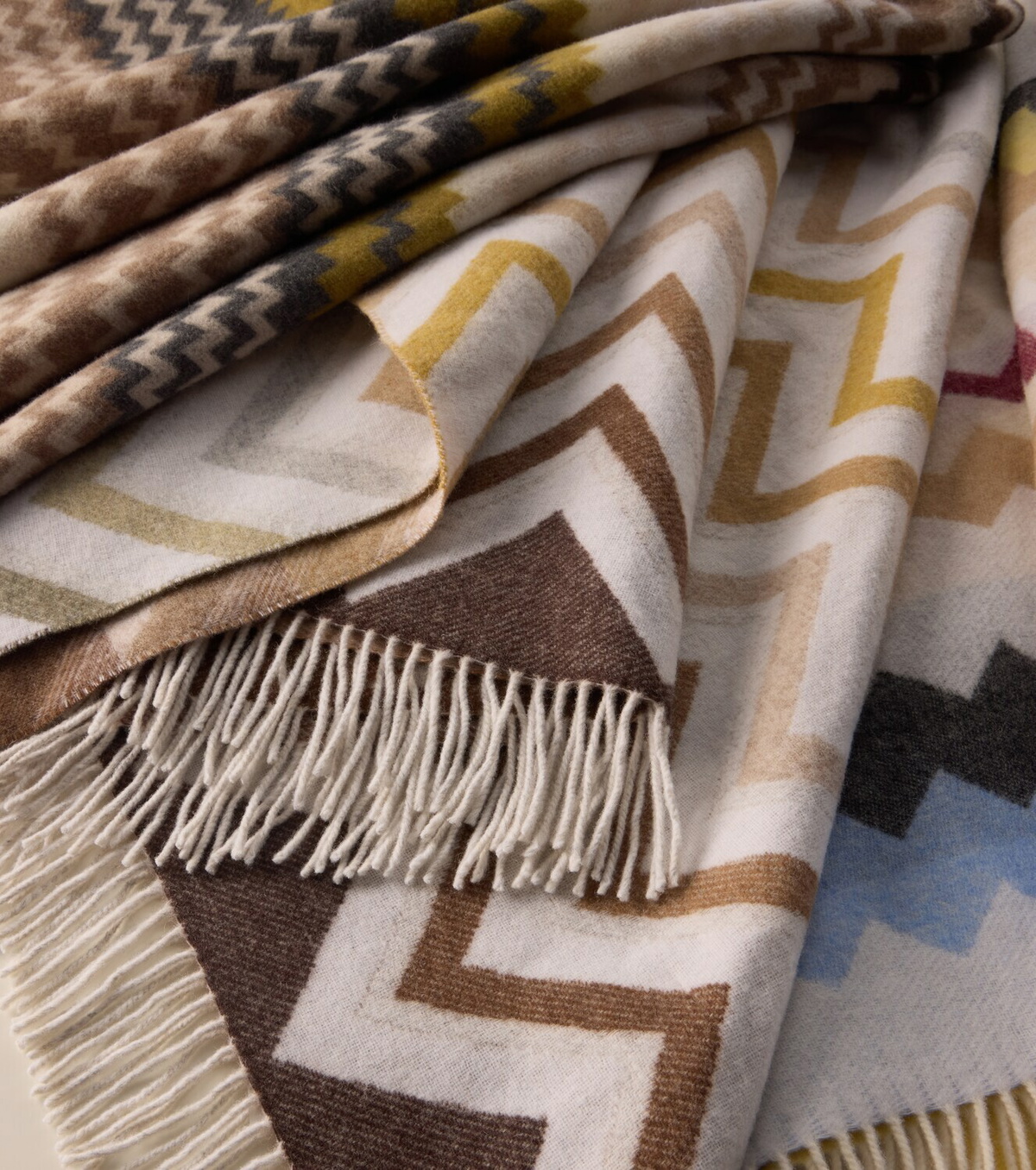 Missoni Watamu fringed wool-blend throw