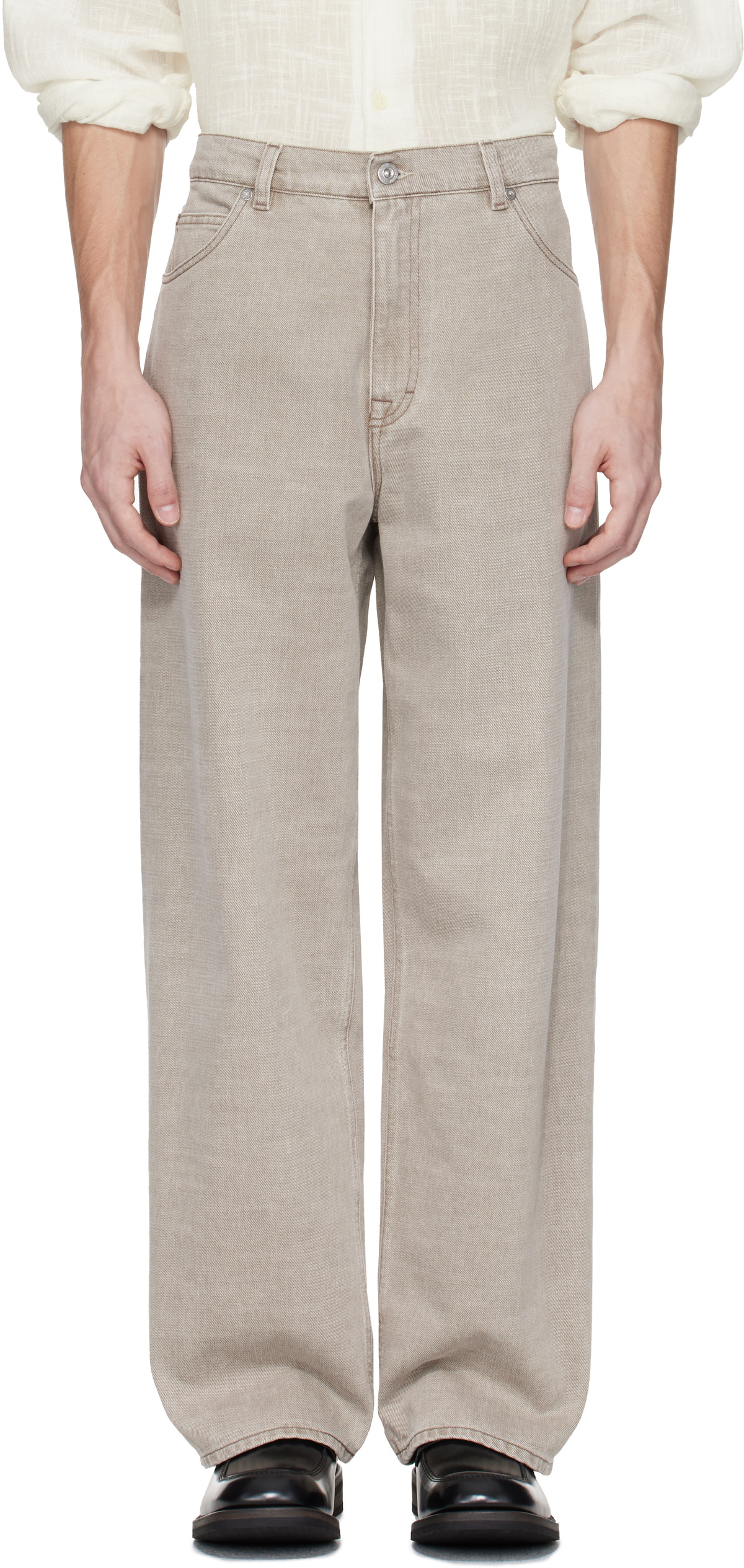 OUR LEGACY Taupe Vast Cut Jeans Our Legacy