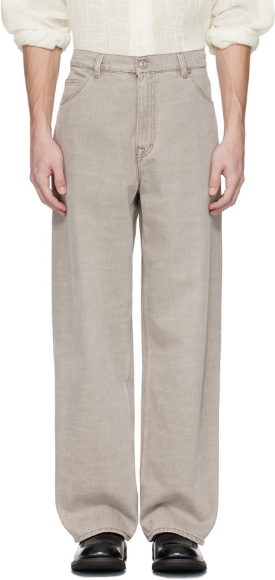 Photo: OUR LEGACY Taupe Vast Cut Jeans