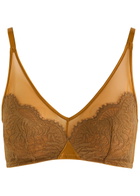 Hanro Gale Satin-stretch Soft-cup bra Gold