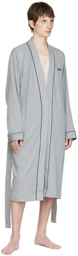 BOSS Gray Cotton Robe