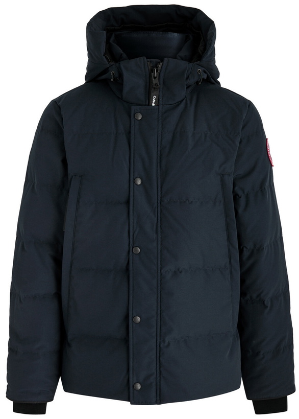 Photo: Canada Goose Wyndham Quilted Arctic-Tech Parka Navy