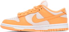 Nike Orange & Off-White Dunk Low Sneakers