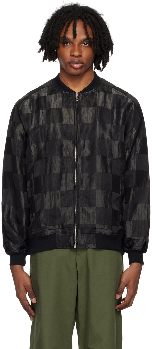 NEEDLES Black B.B. Bomber Jacket Needles