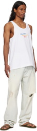 Dsquared2 White 'Summer Lovers' Sport Fit Tank Top