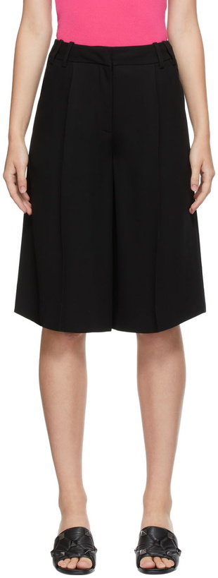 Photo: Valentino Black Silk Cady Bermuda Shorts