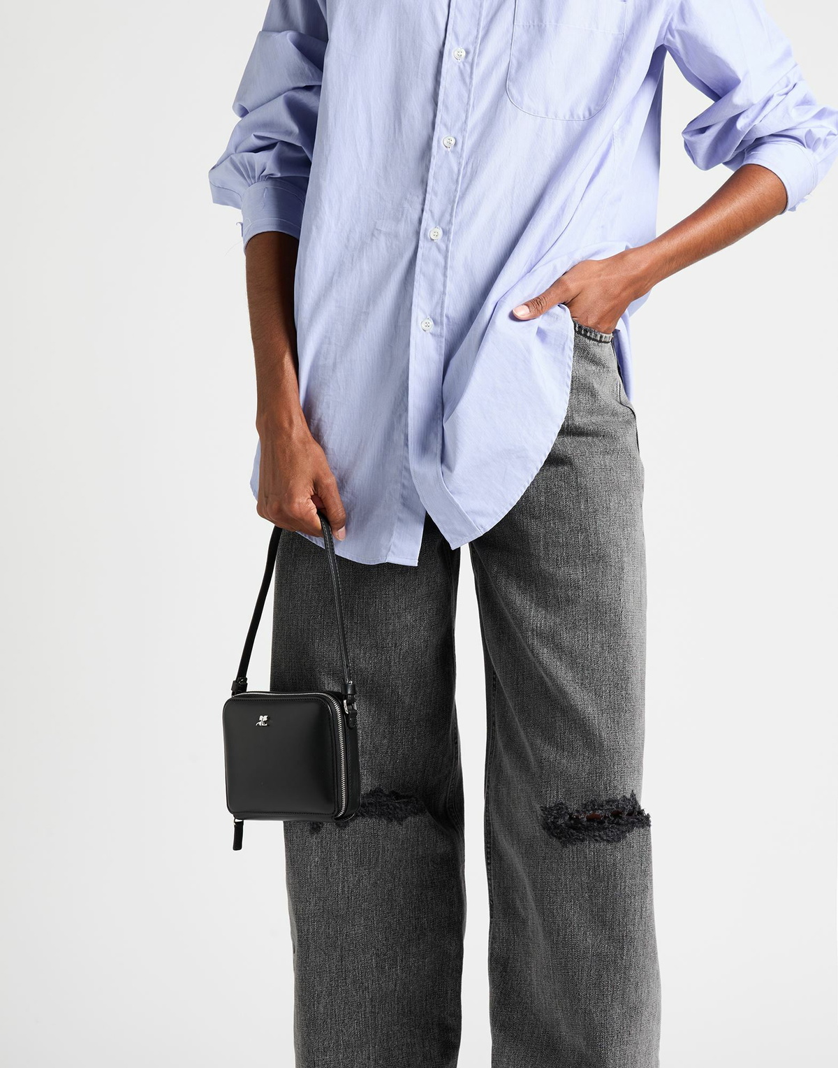 Courrèges Womens Handbag in Black