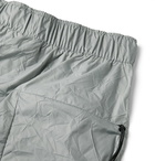 Nike - Sportswear Tech Pack Webbing-Trimmed Crinkled-Nylon Shorts - Gray