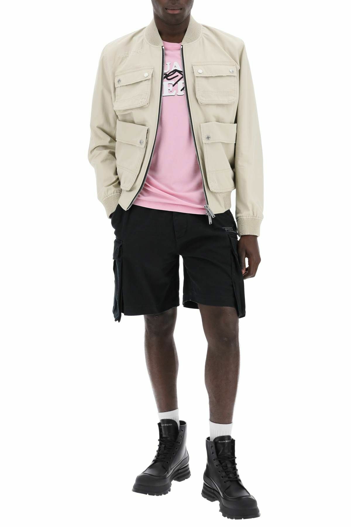 【関税込み】Dsquared2 ピンク Preppy Muscle Fit Tシャツ Dsquared2 Pink 'Preppy' Muscle Fit T-Shirt Dsquared2