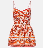 Dolce&Gabbana Majolica printed cotton poplin minidress