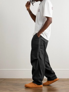 Marant - Caleb Cotton-Blend Poplin Drawstring Cargo Trousers - Black
