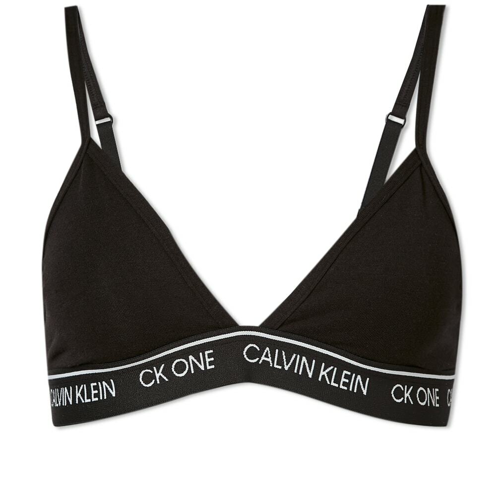 Calvin Klein Women's Unlined Triangle Bra in Black Calvin Klein