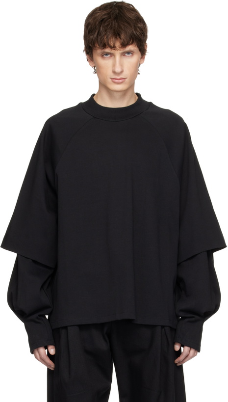 Photo: Seventh Black Raglan Layered Longsleeve T-shirt
