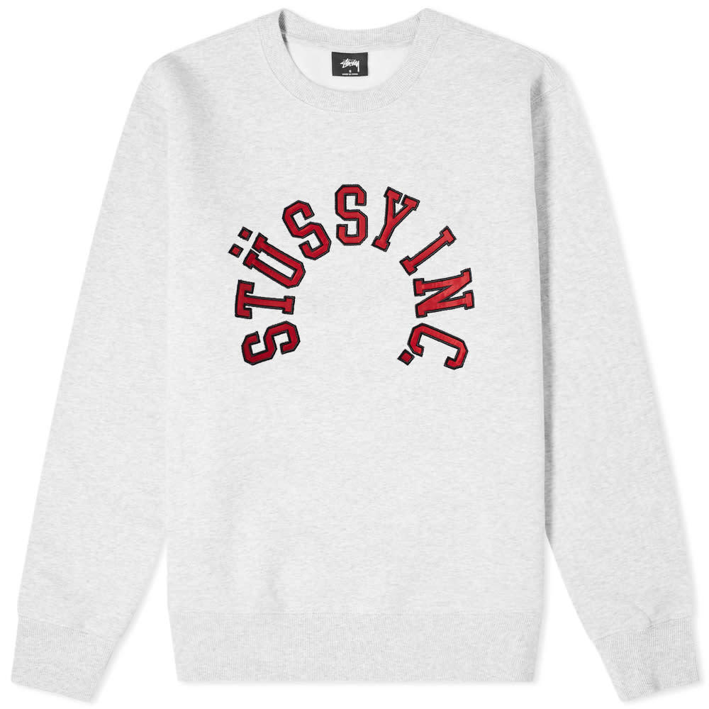 Stussy collegiate discount applique sweatshirt