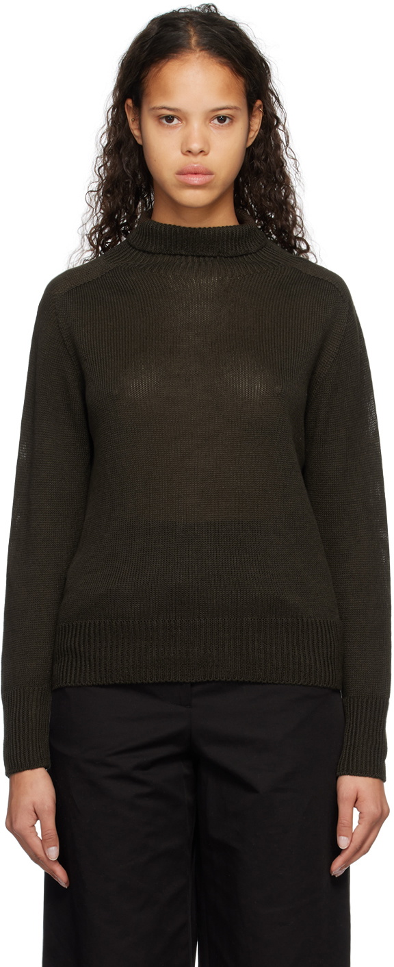 Margaret Howell Brown Lightweight Turtleneck