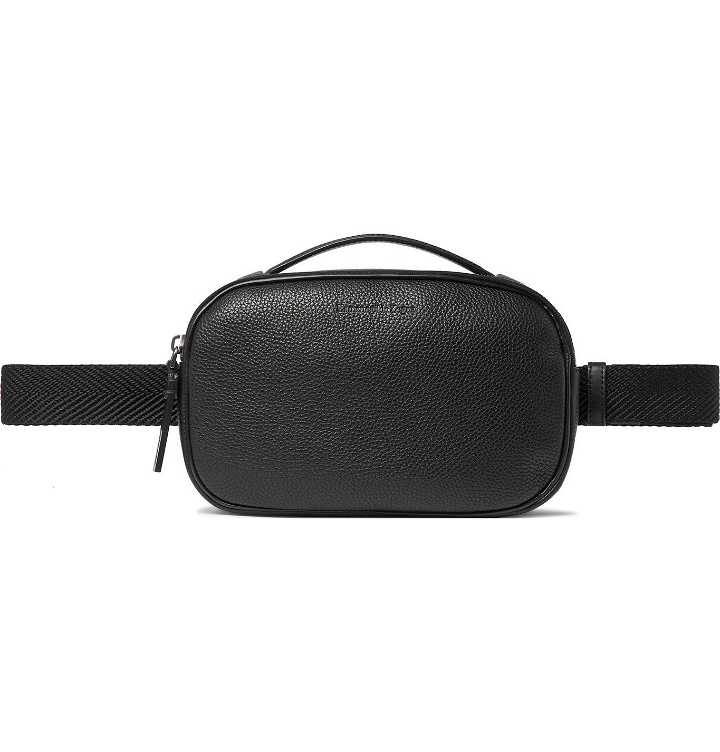 Photo: Ermenegildo Zegna - Full-Grain Leather Belt Bag - Black