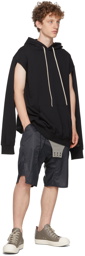 Rick Owens Black Champion Edition Jumbo Hoodie