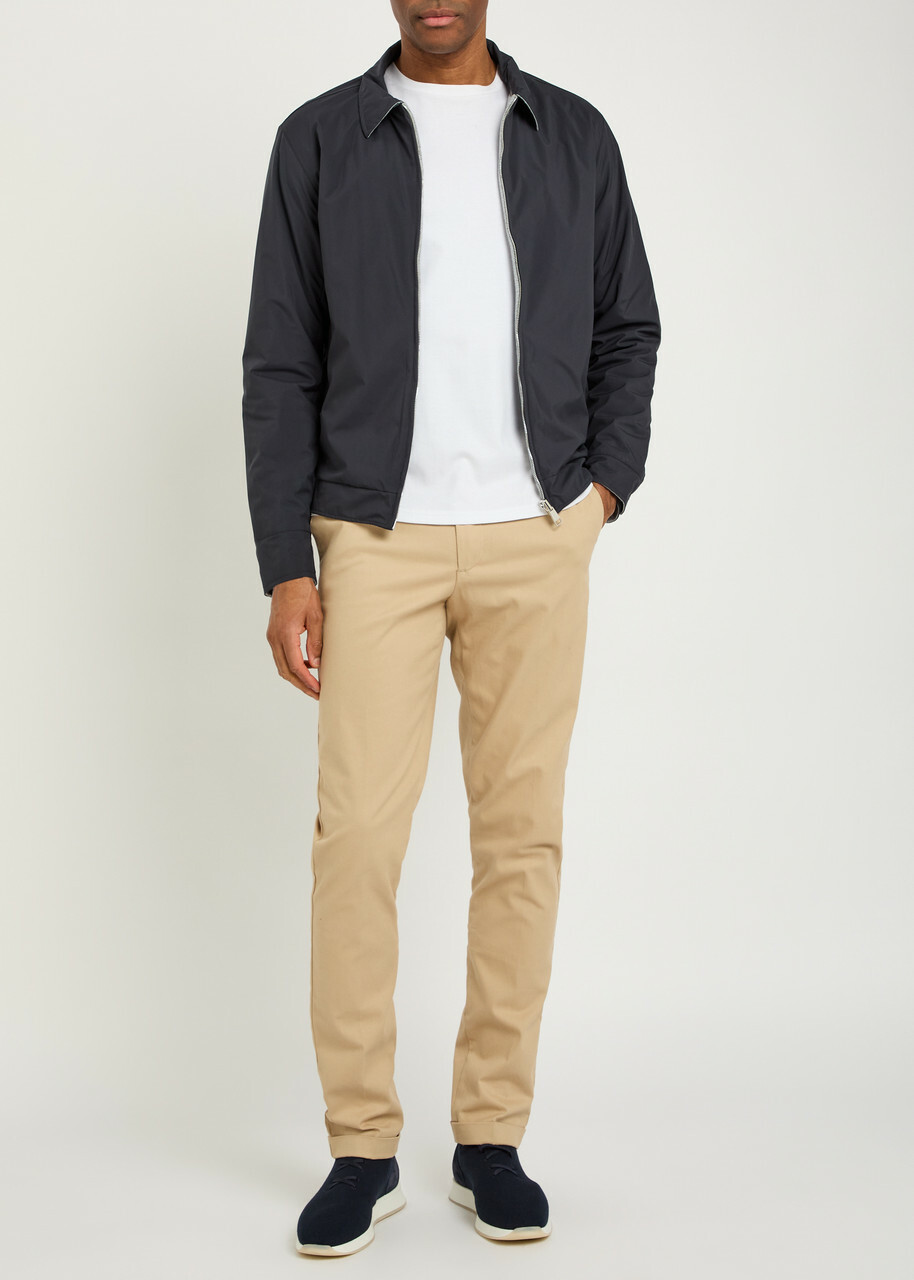 Aurélien Quilted Reversible Shell Jacket Navy