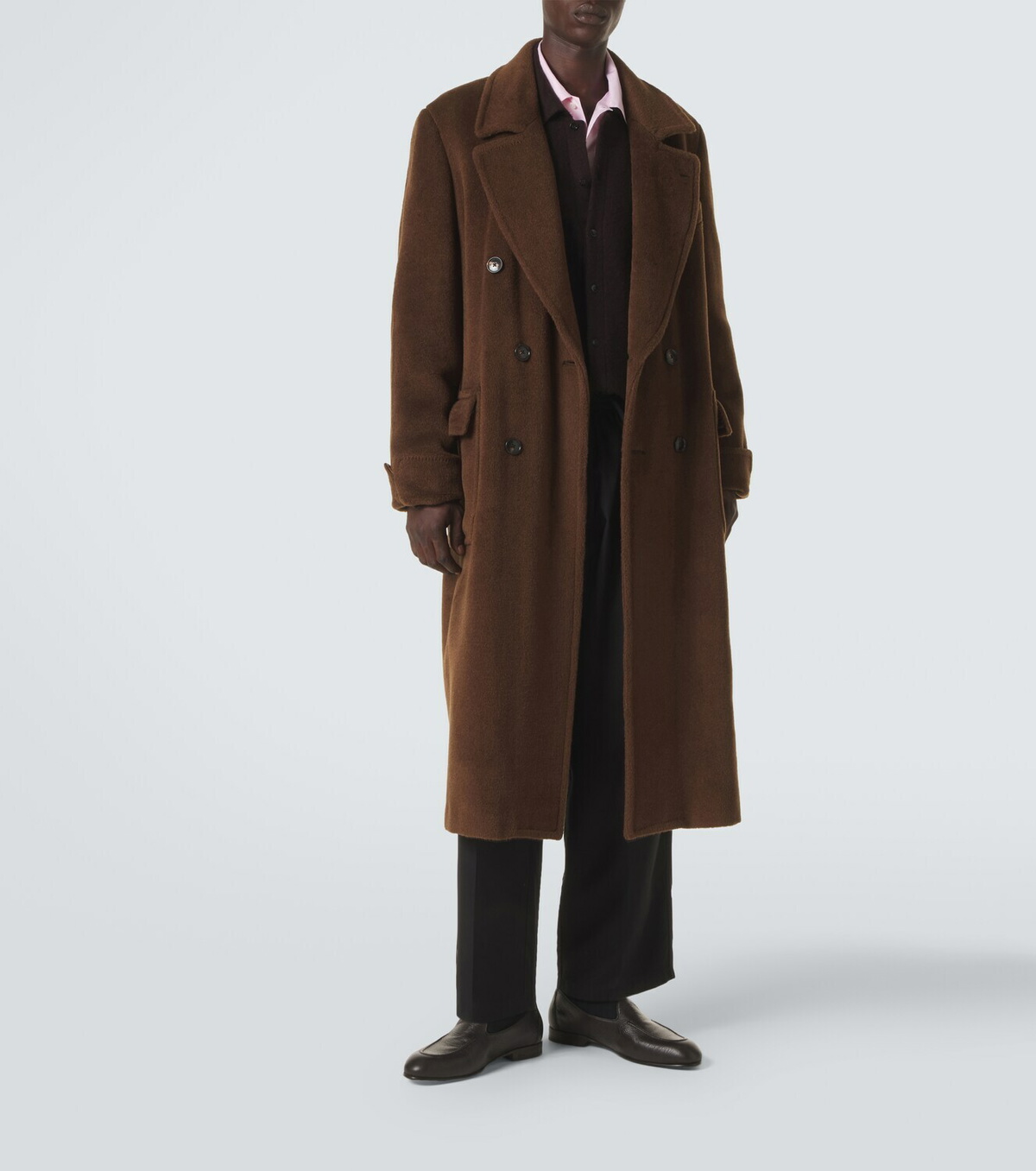 Umit Benan Winter Sunset cashmere and silk overshirt