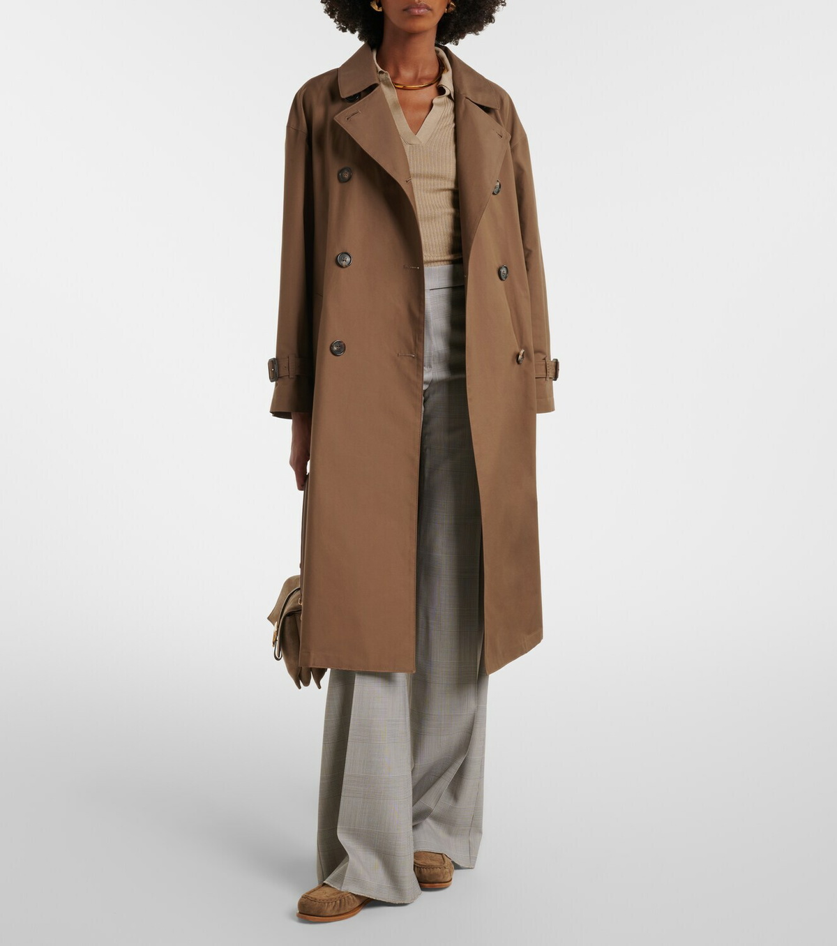 Max Mara Suede penny lofaers