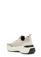 Tods Sportiva 81L Panelled Knit Sneakers Black And White