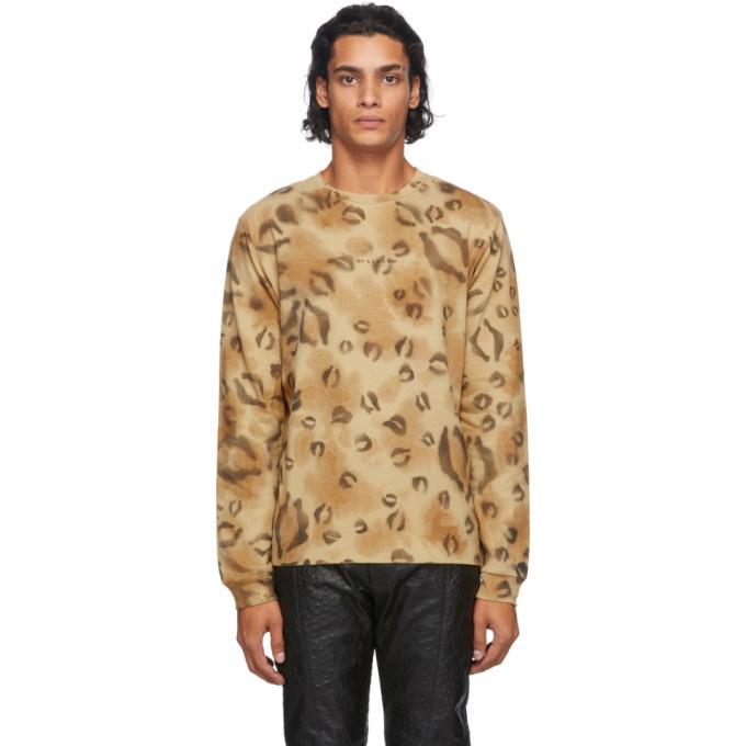 Photo: 1017 ALYX 9SM Brown Leopard Long Sleeve T-Shirt