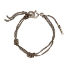 Ann Demeulemeester Silver Chain Knot Bracelet