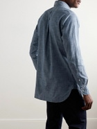 Kingsman - Button-Down Collar Cotton-Chambray Shirt - Blue