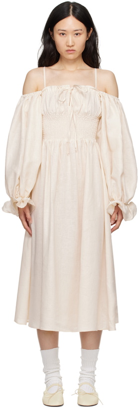 Photo: Sleeper Off-White Cancan Maxi Dress