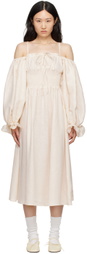 Sleeper Off-White Cancan Maxi Dress