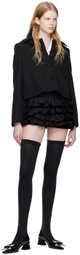 Shushu/Tong Black Tiered Miniskirt