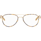Garrett Leight Gold Linnie Glasses
