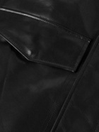 Entire Studios - Cache Cropped Leather Jacket - Black