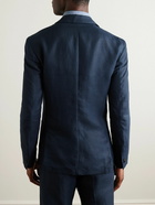 Mr P. - Slim-Fit Unstructured Linen Suit Jacket - Blue