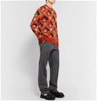 Gucci - Disney Intarsia Wool and Alpaca-Blend Sweater - Orange