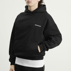 ANNIE HOOD Men's Mini Logo Hoodie in Black