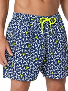 MC2 Saint Barth Man Lightweight Fabric Swim-shorts Lighting Micro Fantasy With Loabster Print