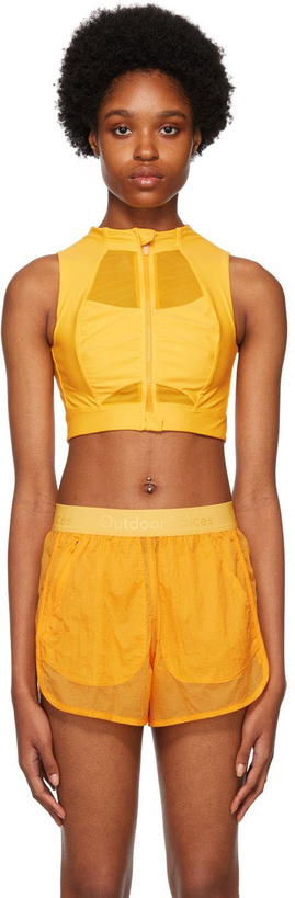 Photo: Outdoor Voices Yellow Zip Sport Bra