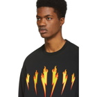 Neil Barrett Black Firebolt Sweatshirt