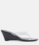Coperni Logo PVC wedge thong sandals