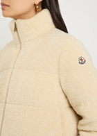 Moncler Cedre Padded Teddy Jacket Cream
