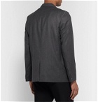 A.P.C. - Dark-Grey Spencer Mélange Virgin Wool-Flannel Suit Jacket - Gray