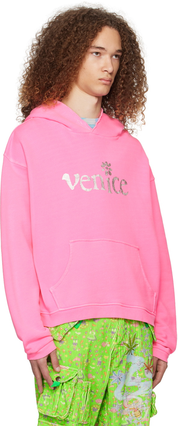 トップス erl pink venice hoodie ERL Pink 'Venice' Hoodie ERL