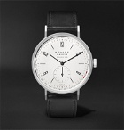 NOMOS Glashütte - Tangente Neomatik Automatic 41mm Stainless Steel and Leather Watch, Ref. No. 180 - White